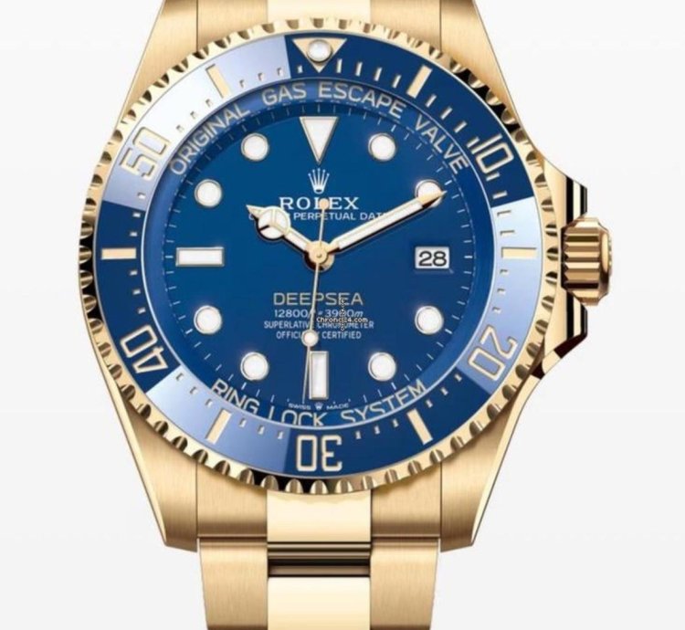 Rolex Sea-dweller Deepsea 2025 New Release Unworn Blue Dial Blue Bezel Yellow Gold Deep Sea