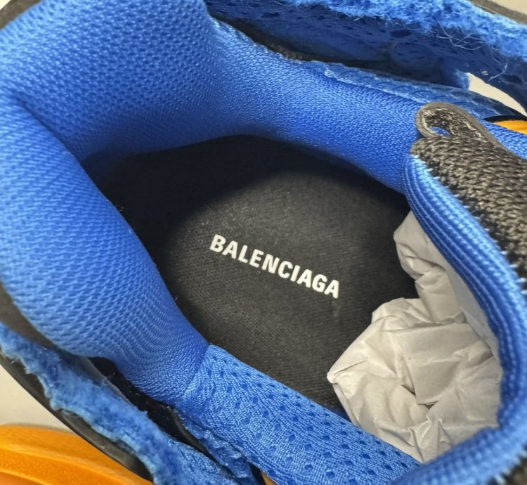 Balenciaga Men Runner Sneaker Orange Blue Sz 13 Us