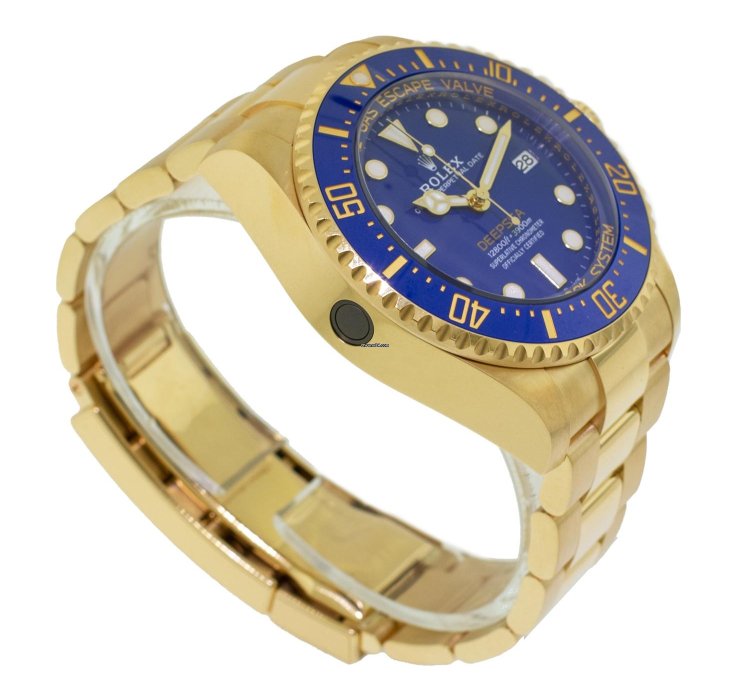 Rolex Sea-dweller Deepsea 44mm Yellow Gold Blue Dial Blue Bezel 136668lb