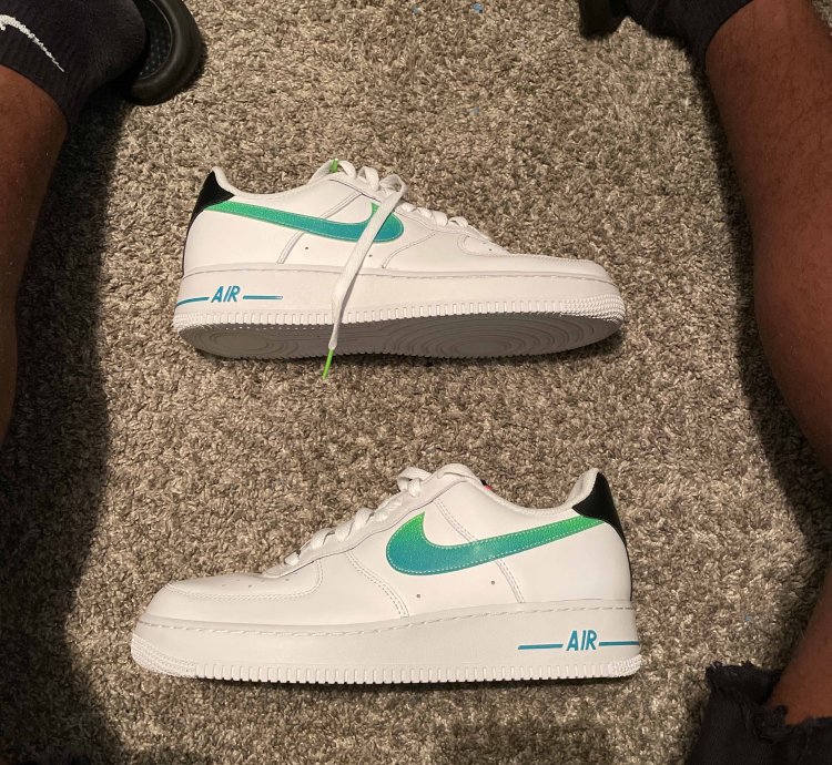 Air Force 1 07 Lv8 White Aquamarine