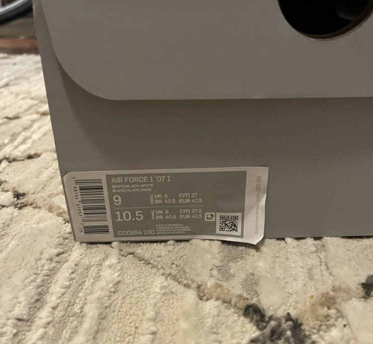 Air Force 1 07 Lv8 White Black