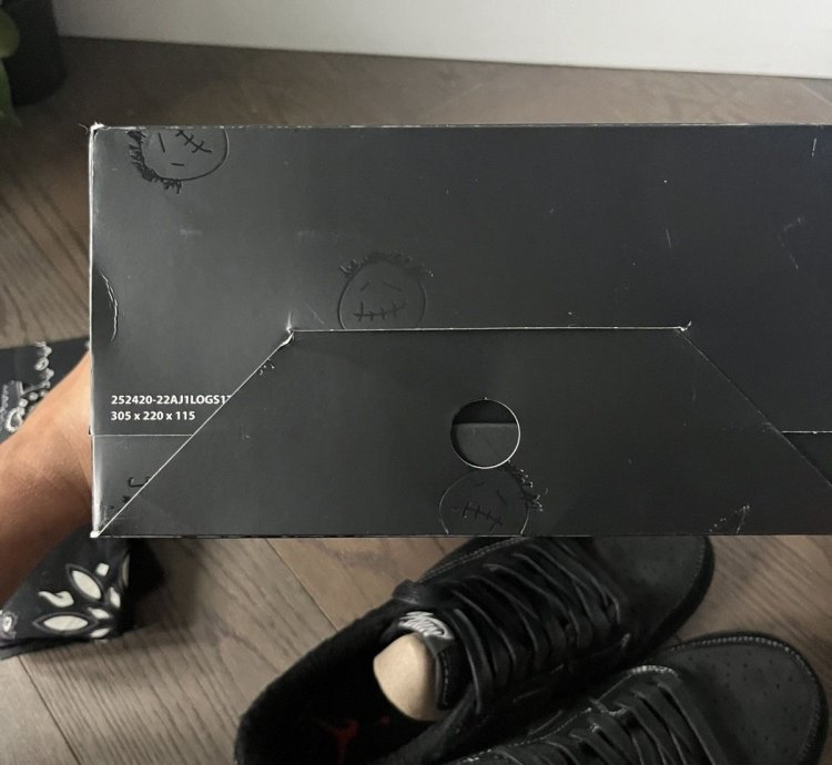 Travis Scott Jordan Phantom Black Low worn Once