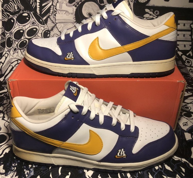 Rare 2004 Nike Dunk Low La Los Angeles Court Purple Kobe