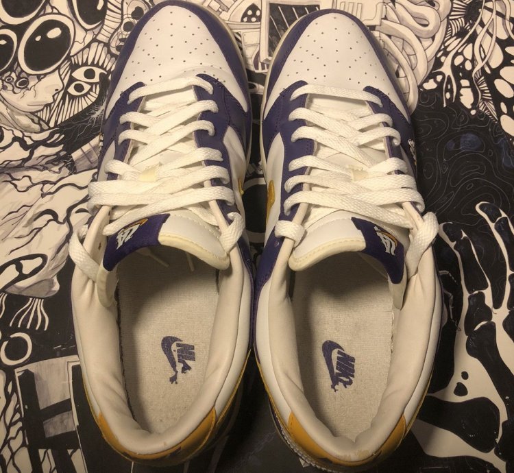 Rare 2004 Nike Dunk Low La Los Angeles Court Purple Kobe