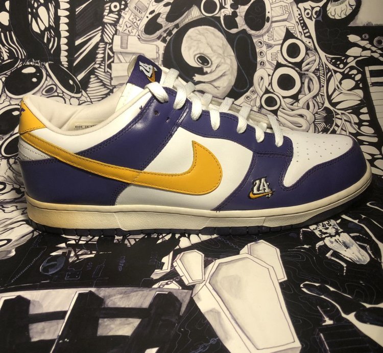 Rare 2004 Nike Dunk Low La Los Angeles Court Purple Kobe