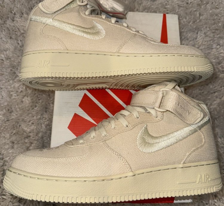 Air Force 1 07 Mid Sp Stussy Size 11 Ds