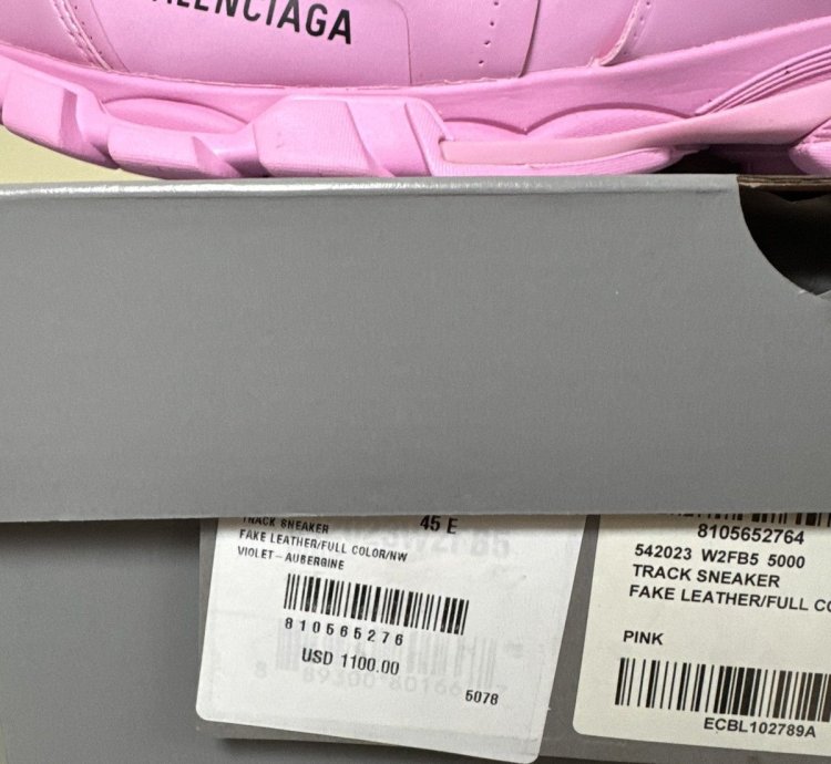 Balenciaga Pink Track Sneakers
