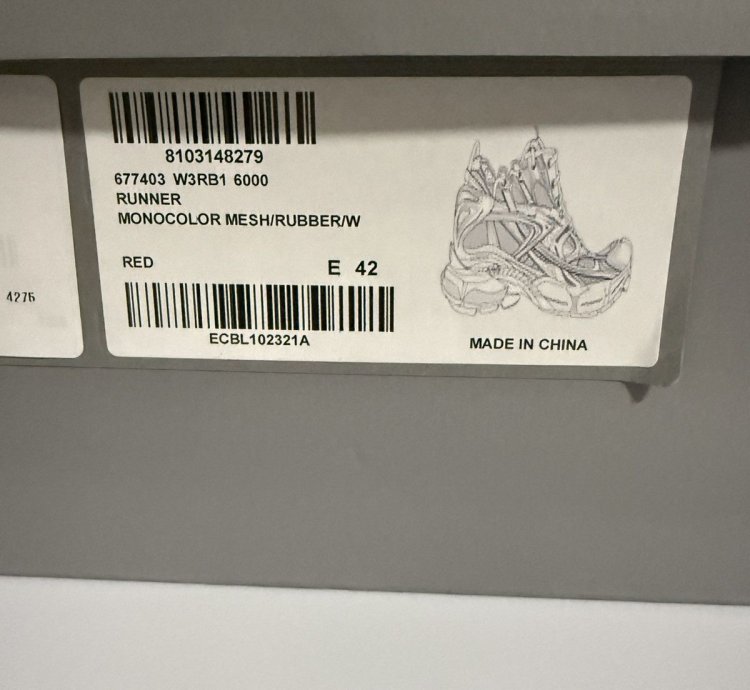 Balenciaga Red Runner Sneaker 42