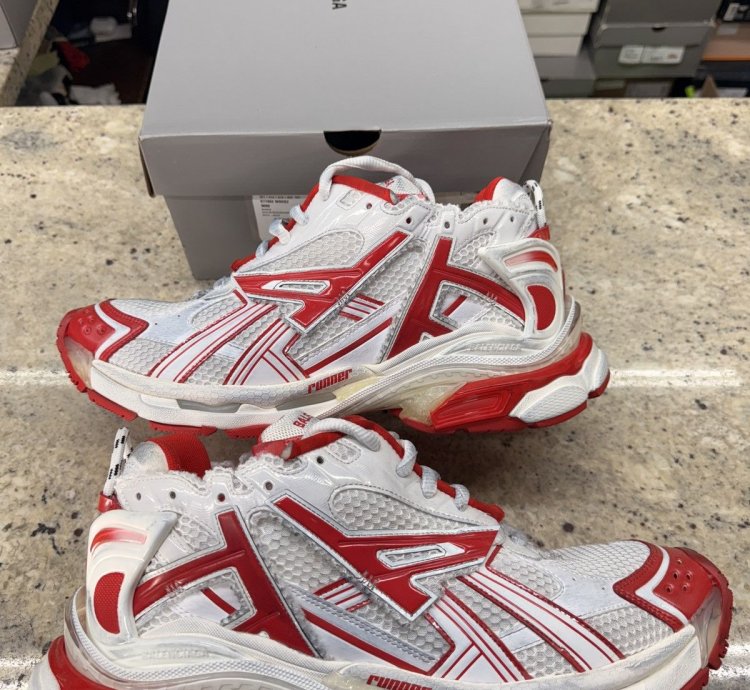 Balenciaga Red Track Runners