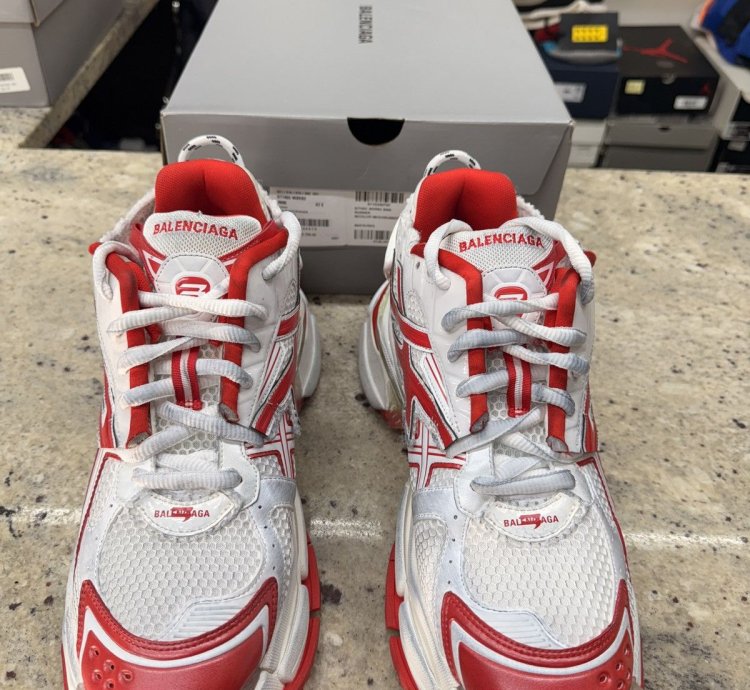 Balenciaga Red Track Runners