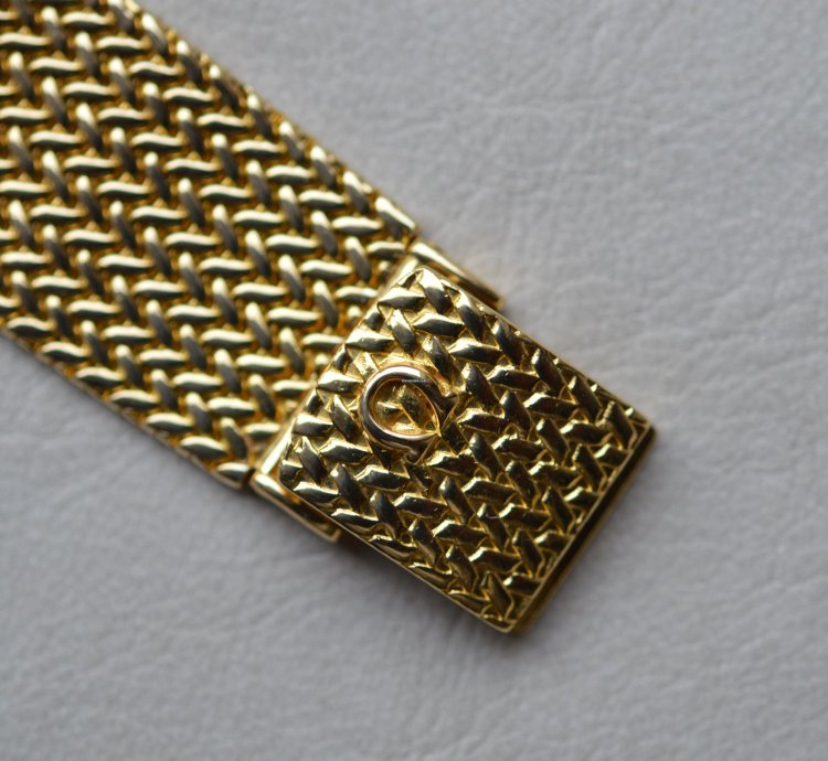 Omega La Magique Scarface The Phantom 18k Yellow Gold Diamond Blue Sapphire Bezel