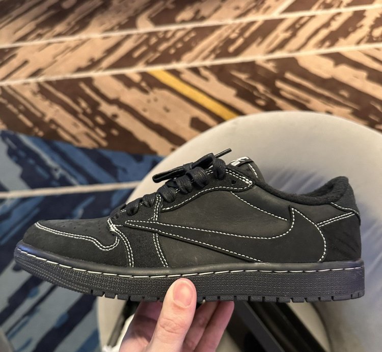 Travis Scott Nike Air Jordan 1 Low Sp Black Phantom 8 5 Us