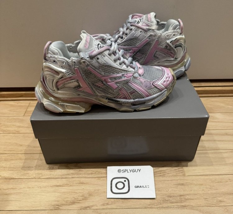 Balenciaga Runner Pink White Sz 40
