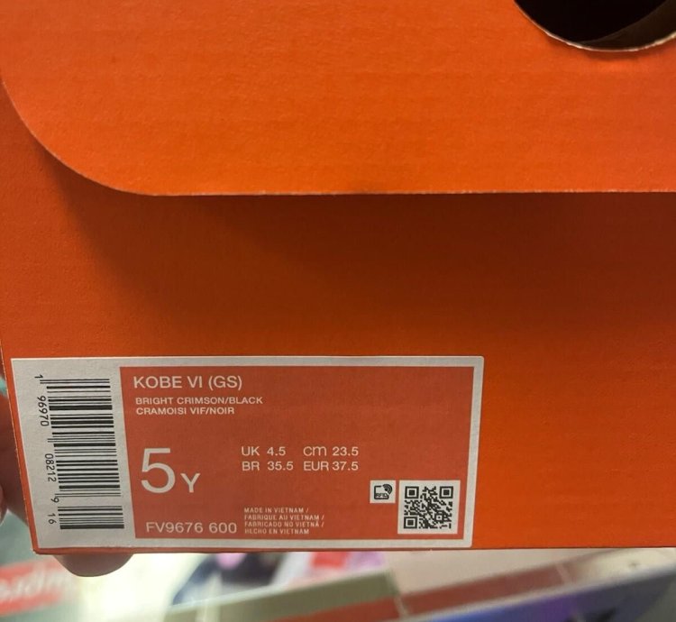Size 5y - Nike Kobe 6 Protro Reverse Grinch Gs Fv9676-600 Gs