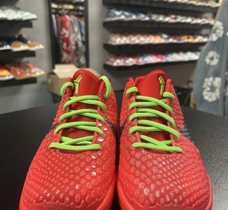 Size 5y - Nike Kobe 6 Protro Reverse Grinch Gs Fv9676-600 Gs