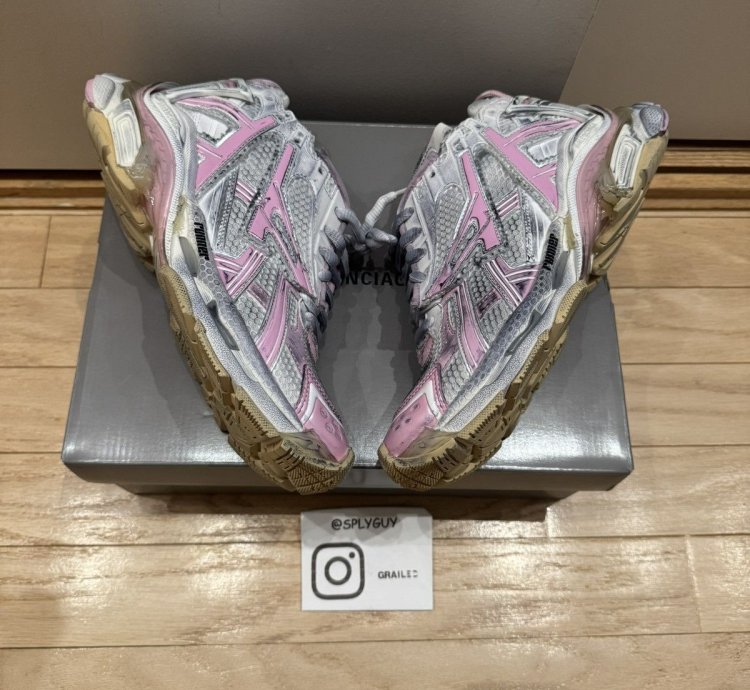 Balenciaga Runner Pink White Sz 40