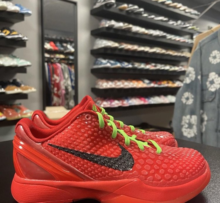 Size 5y - Nike Kobe 6 Protro Reverse Grinch Gs Fv9676-600 Gs