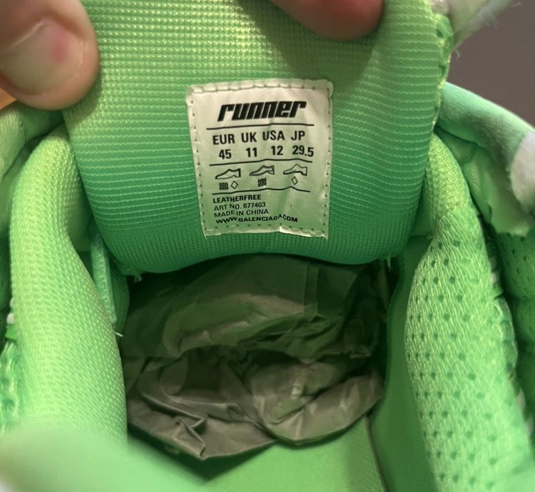 Balenciaga Runner Sneaker fluo Green