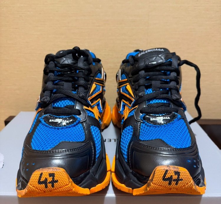Balenciaga Runner Sneaker Blue Orange 47