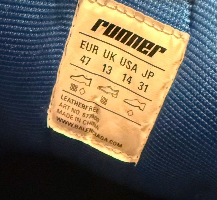 Balenciaga Runner Sneaker Blue Orange 47