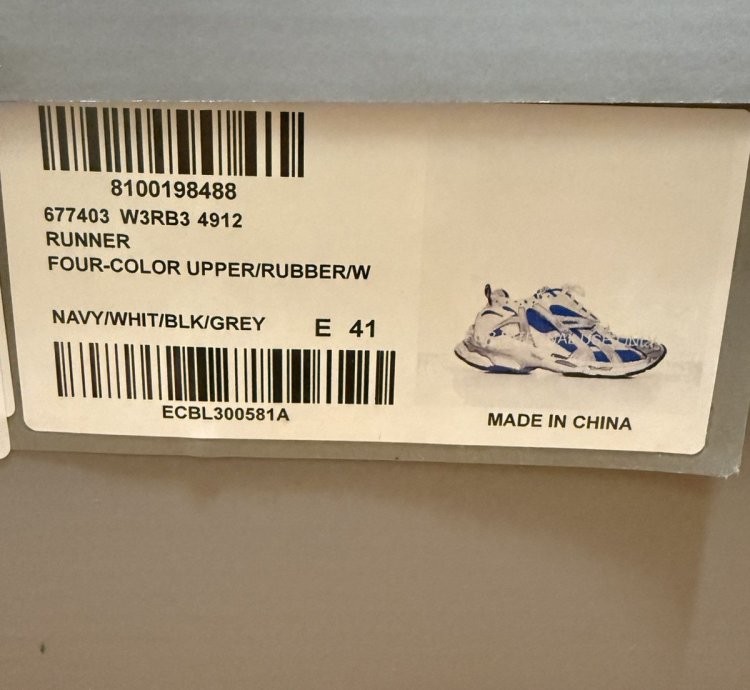 Balenciaga Runner Sneaker Blue White 41