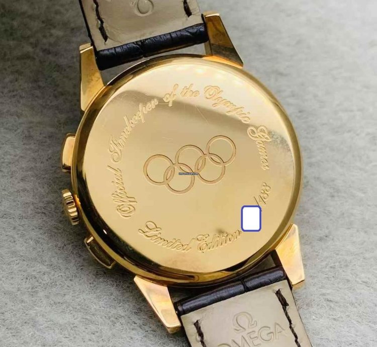 Omega Limited Edition 188 Rose Gold Mechanical Watch 39mm Olympic Official Timekeeper
