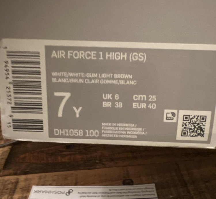 Air Force 1 High size 7y
