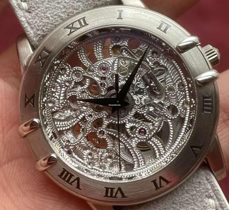 Omega Limited To 20 Pieces White Gold Hollowed Out Carved Watches 35mm 19833001