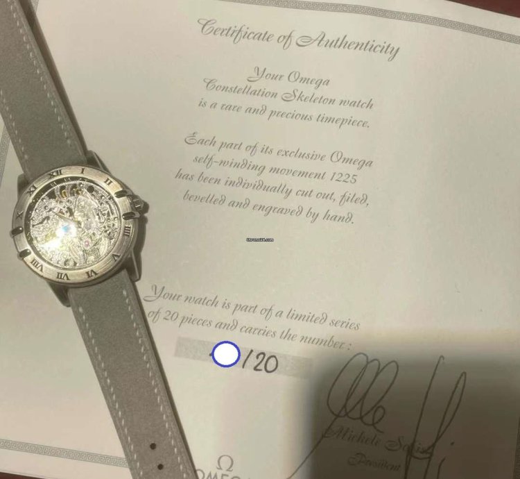 Omega Limited To 20 Pieces White Gold Hollowed Out Carved Watches 35mm 19833001