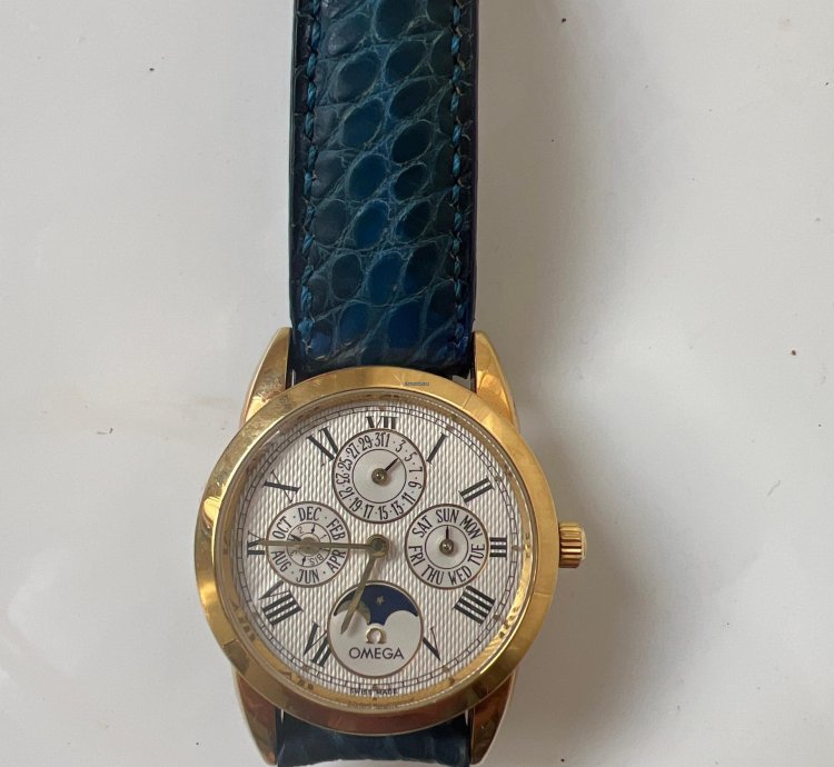 Omega Louis Brandt Calendario Perpetuo Garanzia Cinturino Correttore Originali Uniproprietario