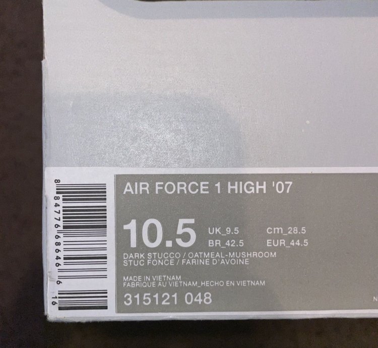 Air Force 1 High 07 Dark Stucco