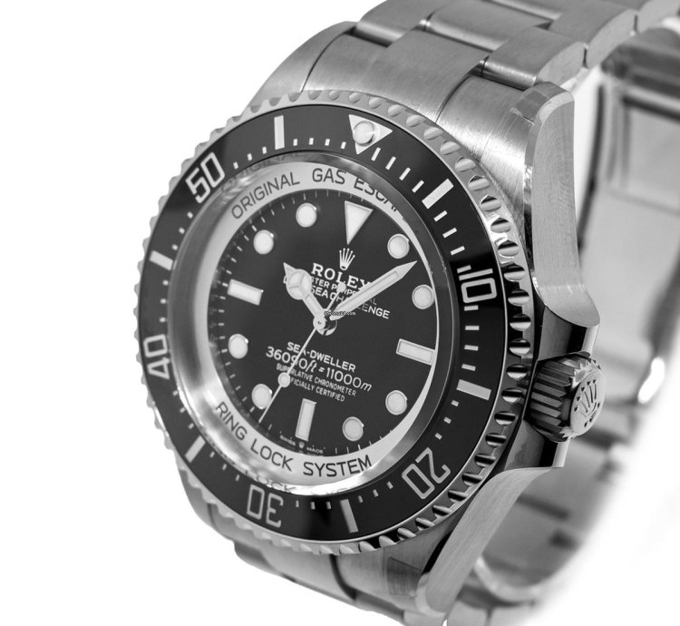 Rolex Sea-dweller Deepsea Challenge 50mm Rlx Titanium Black Dial Black Bezel 126067