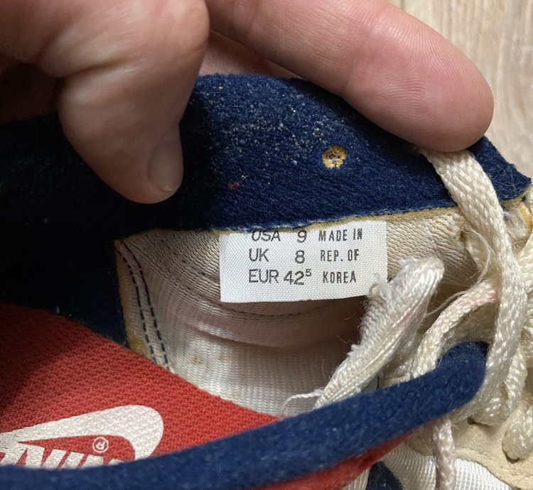 Vintage 1987 Nike Track And Field Running Made In Of Korea