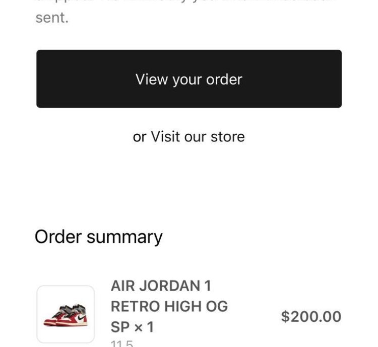 Union La Jordan 1 - Chicago Shadow