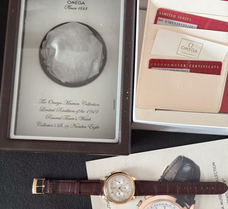 Omega Museum Limited Edition 1949 Rose Gold Manual Mechanical Watch 39mm Museum