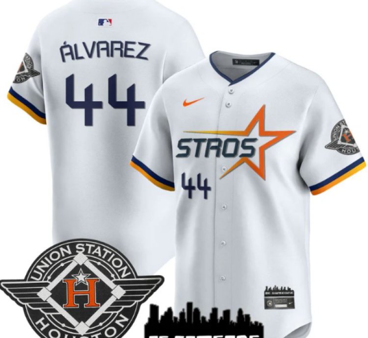 Yordan Álvarez Jersey 44 Houston Astros 2025 City Connect Vapor Premier Limited Stitched White
