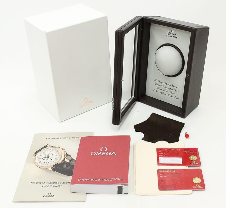 Omega Museum Specialties Museum Collection No 8 Racend Timer Limited To 1949 Pieces Worldwide 516 53 39 50 02 001 Used Mens Leather Strap Not Included Buckle Included