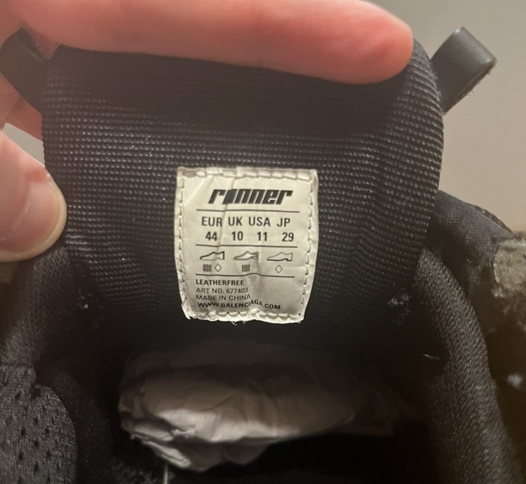 Balenciaga Runners Sneaker black