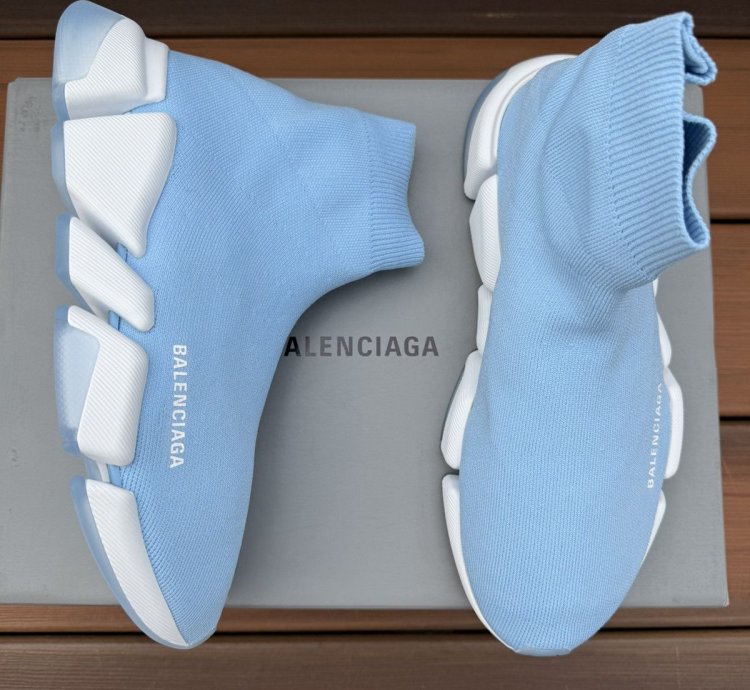 Balenciaga Speed Trainer Light Blue Size 7