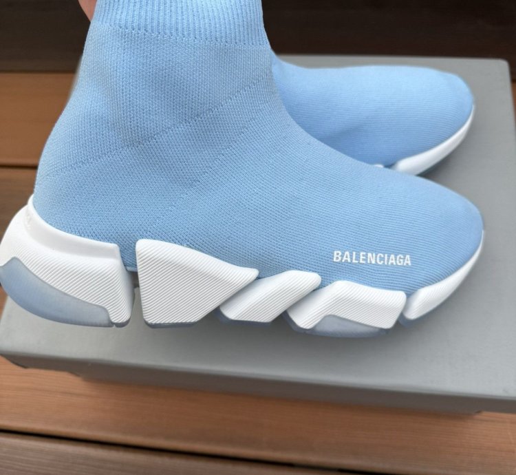 Balenciaga Speed Trainer Light Blue Size 7