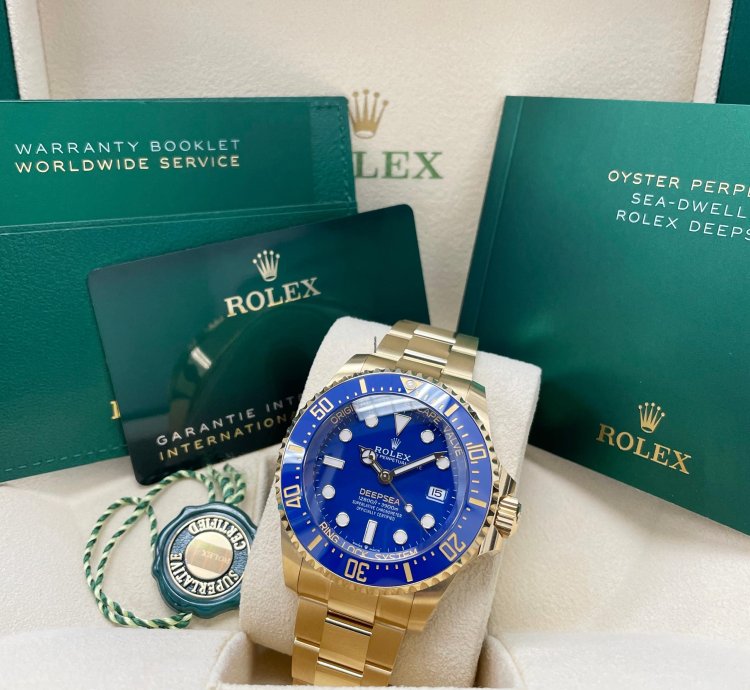 Rolex Sea-dweller Deepsea New Sea-dweller Deepsea 136668 Blue Dial 44mm Yellow Gold