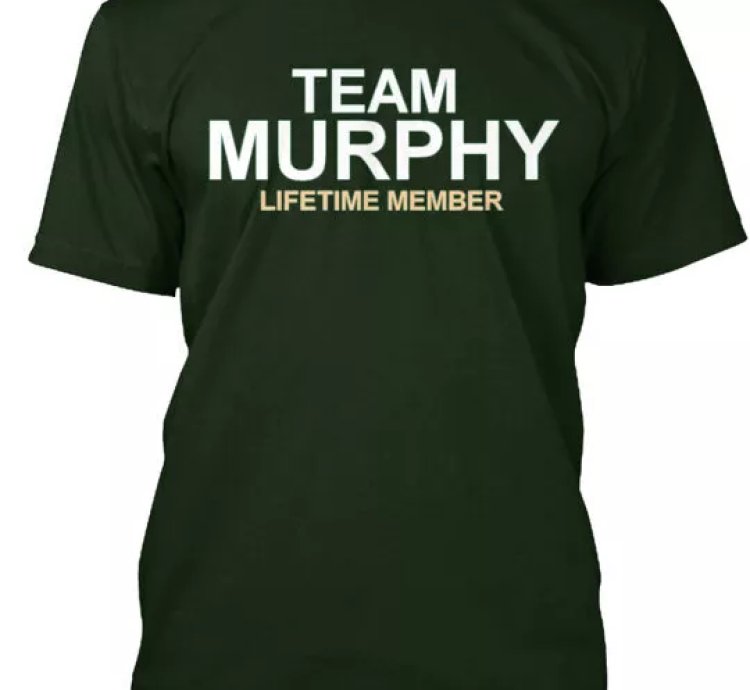Team Murphy T-shirt Made In The Usa Size S To 5xl