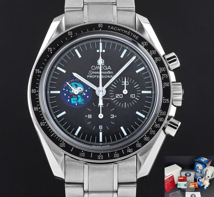 Omega Ref 3578 51 00 Snoopy Moonwatch Black Dial Fullset Unpolished