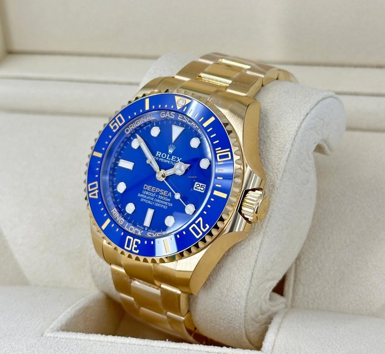 Rolex Sea-dweller Deepsea Unworn 2024 Deepsea Blue Yellow Gold 136668lb-0001 Complete