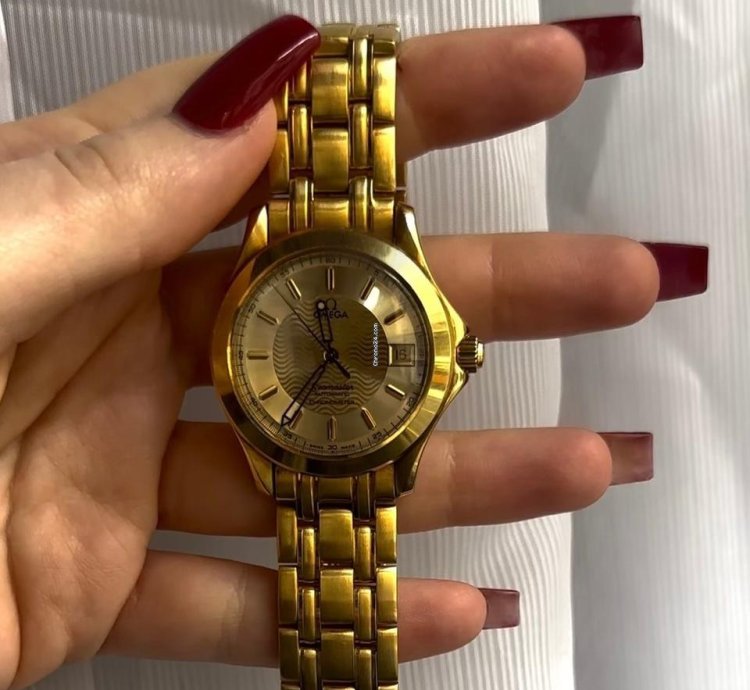 Omega Seamaster 120 36mm 18kt Gold 196 1501 2101 11 00 Omega Seamaster 120m