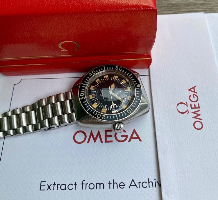 Omega Seamaster 120 Rare Deep Black Archive Certificate Extract Record