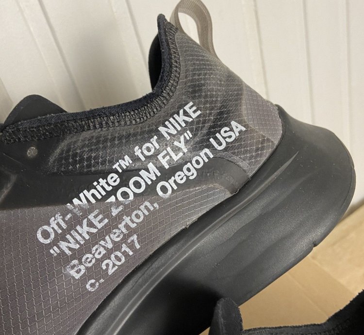 Used Nike Zoom Fly Off White Black Size 10us