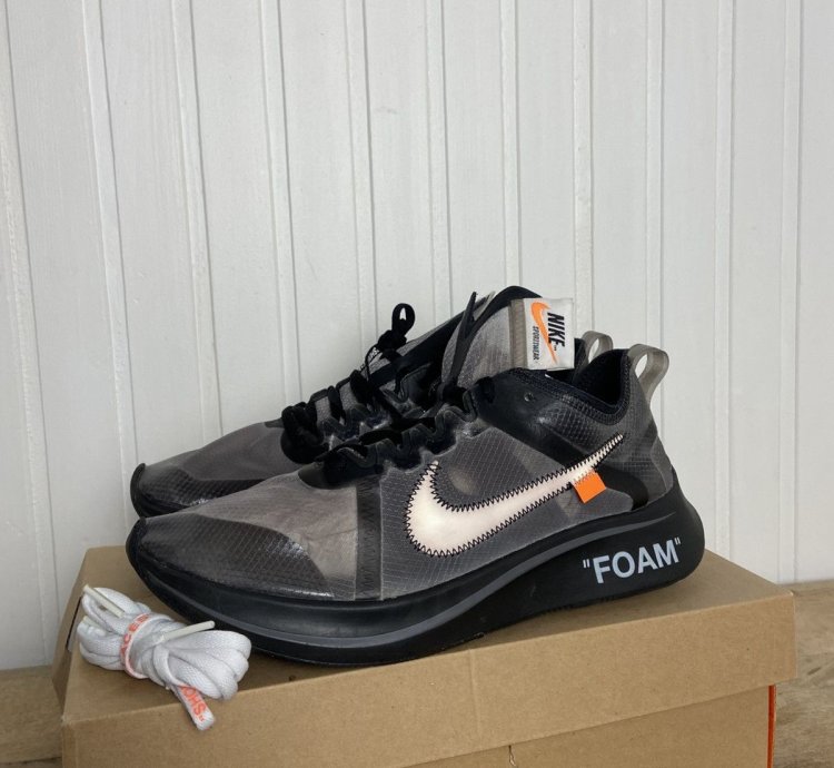 Used Nike Zoom Fly Off White Black Size 10us