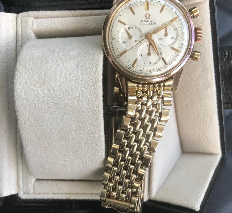 Omega Seamaster 14904-62 1962 Yellow Gold Very Good