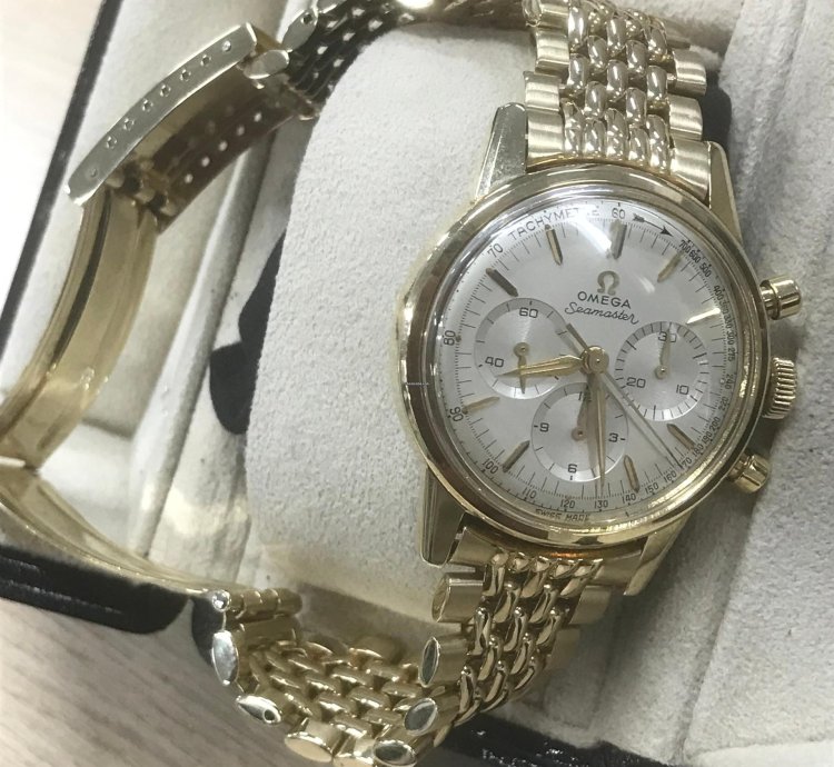 Omega Seamaster 14904-62 1962 Yellow Gold Very Good